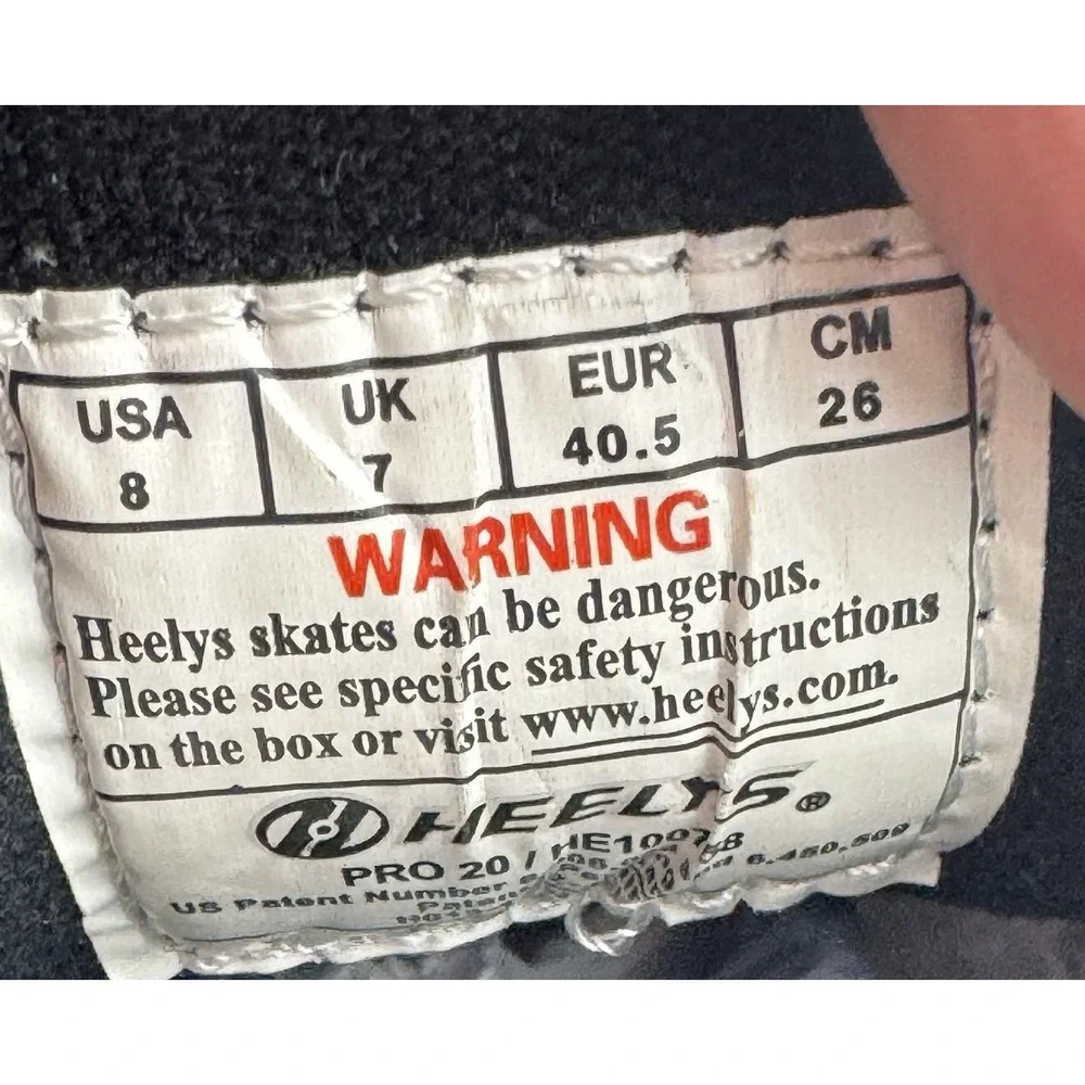 Heelys Pro 20 Men's Sz 8 Navy Blue Canvas Wheeled Skate Sneakers Shoes HE100758